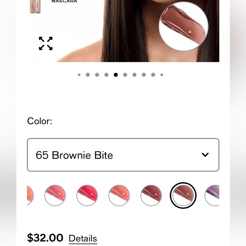 Lancome juicyldole treat oily Lip Gloss - shade 65 brownie Bite